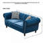 Canapé en tissu d'ameublement 65 po Chesterfield-772144411