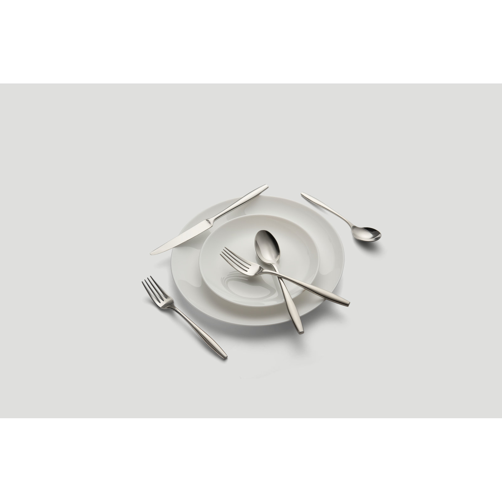 Edianna Flatware - Set of 20, Silver Mirror