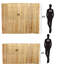 Rouleau de clôture en bambou naturel 6 pi x 8 pi - Panneau de filtrage d'intimité pour le jardin, le patio et la piscine, lattes résistantes aux intempéries traitées avec chaleur et fil antirouille, installation facile et flexible