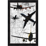 Airplane Map 2 Print by Thom Filicia