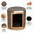 Stylish Linen Cylinder Storage Ottoman-1121326580