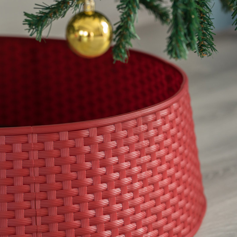 Plastic Tree Collar, Red