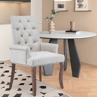Chaise de salle à manger rembourrée en chenille Modern