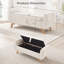 Banc rembourré en velours côtelé avec rangement 57 po-1699158977