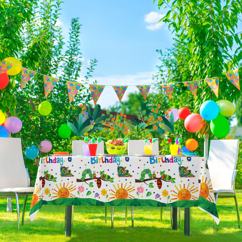 Articles de fête The chenille très affamés, nappe 3 pièces