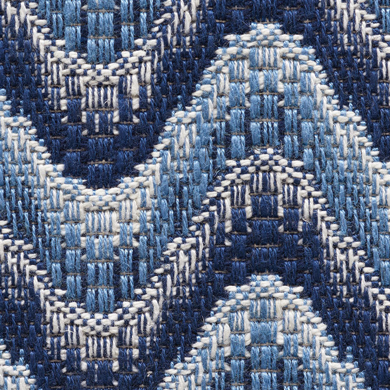 Bargello Wave Fabric, Blue