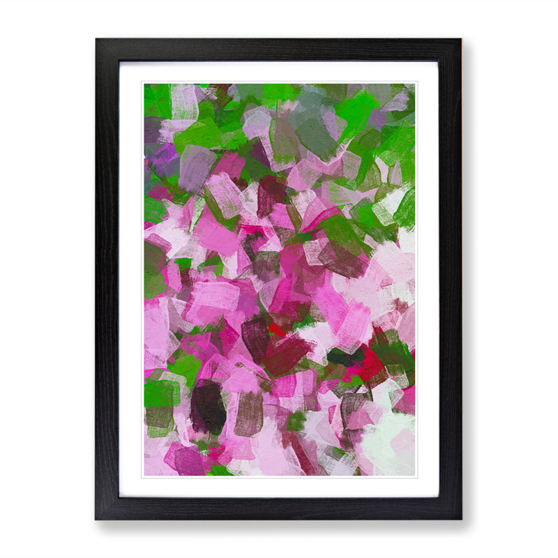 Tears In Heaven Abstract - Single Picture Frame Painting, Black Framed, 34cm H x 25cm W x 2cm D