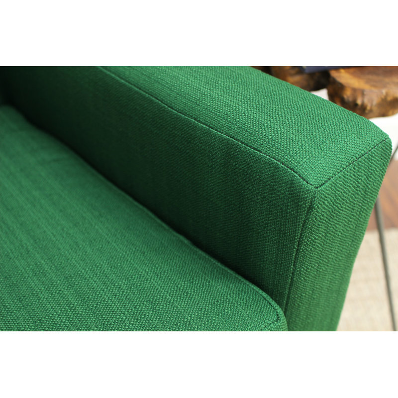 Donham Upholstered Accent Chair, Emerald Green