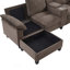 Modern U-Shaped Sectional Sofa With Storage Ottomans, Cup Holders, And USB Ports For Comfortable And Functional Living Room Seating-1889296206