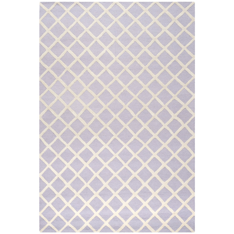 Saroyan Geometric Wool Hand Woven Area Rug, Rectangle 122 x 183 cm