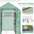 7' X 5' X 6' Greenhouse With Mesh Door And Windows, 18 Shelf Hot House With Trellis, Plant Labels, UV Protective