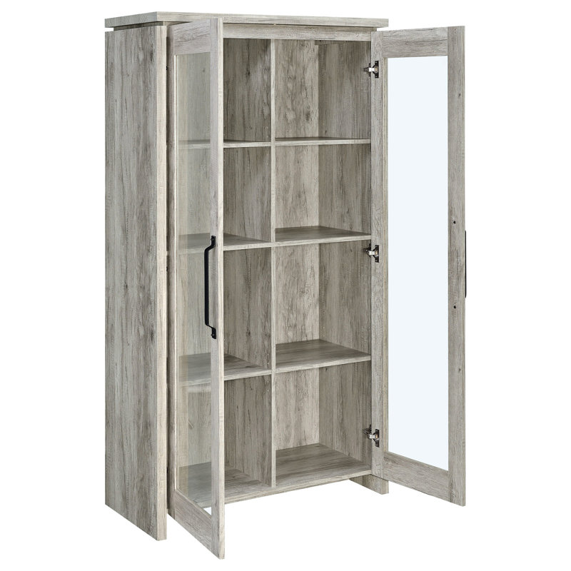 Armoire haute en bois d'ingénierie Myerson Grey Driftwood