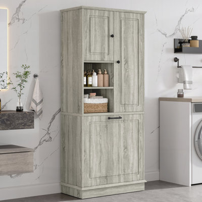 Tall Storage Cabinet with Adjustable Shelves