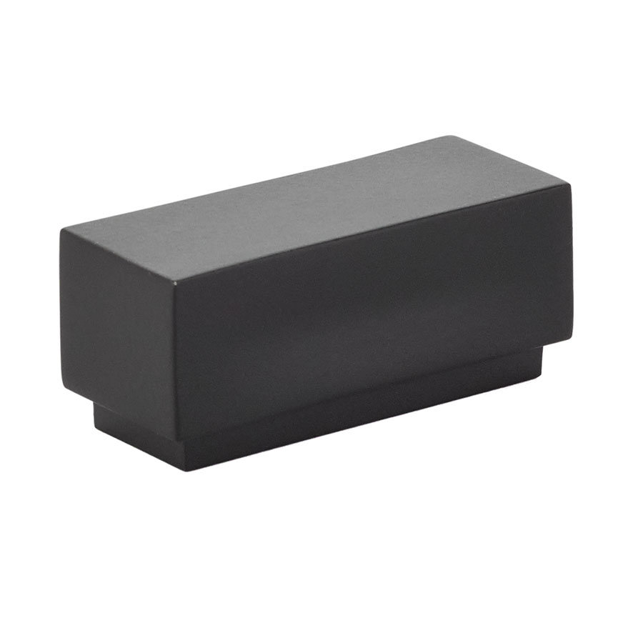 Urban Modern 2" Rectangular Cabinet Knob, Flat Black