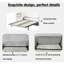 Lit double avec tablette - moderne et pratique pour une construction peu encombrante