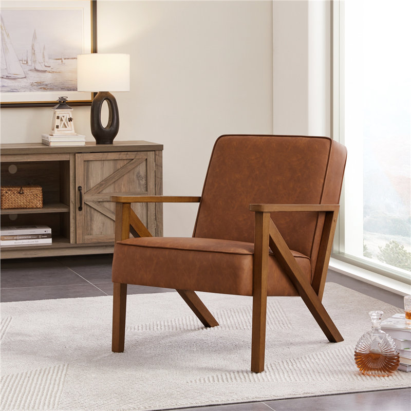 Faux Leather Armchair Dining Chair