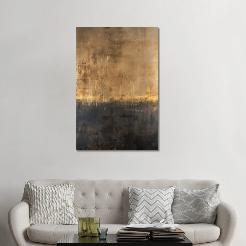 La lumière commence, H 48 po x l 32 po x P 1,5 po, Pas de tapis, Toile tendue