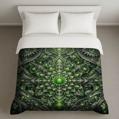 Housses de couette complexes en vert Mandala