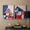 «LANDSCAPES Series CXVII» - Reproduction encadrée de qualité supérieure - prête à être accrochée - aucun clou requis - aucun clou requis