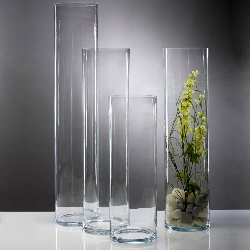Ensemble de 6 vases en verre Colner, H 11,75 po x l 4 po x P 4 po, 6