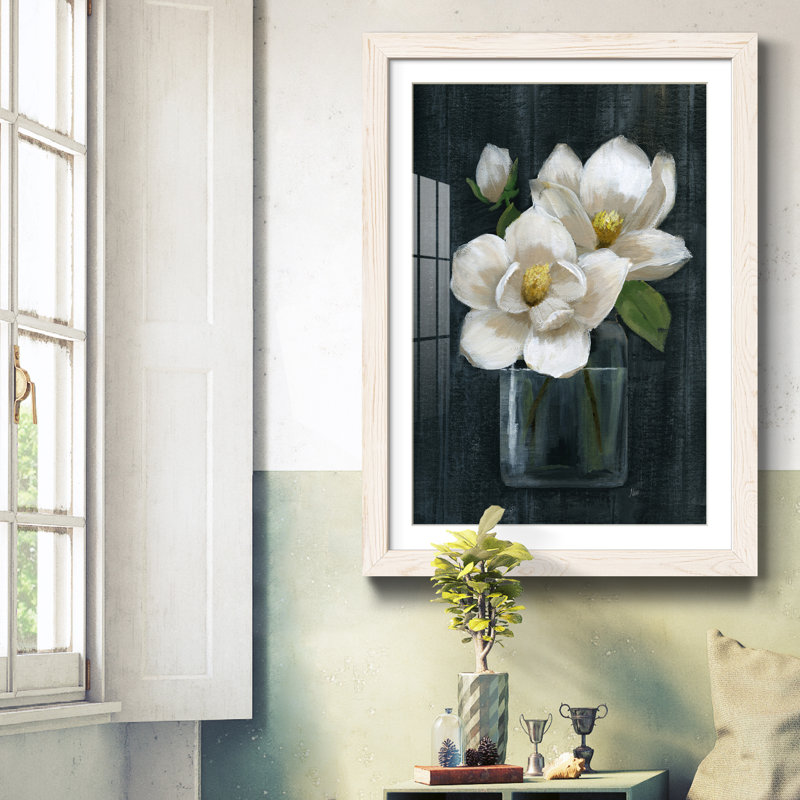 Chalkboard Beauty I - Cadre photo, reproduction d'art sur papier, Blanc, H 37,5 po x l 27,5 po x P 1,5 po