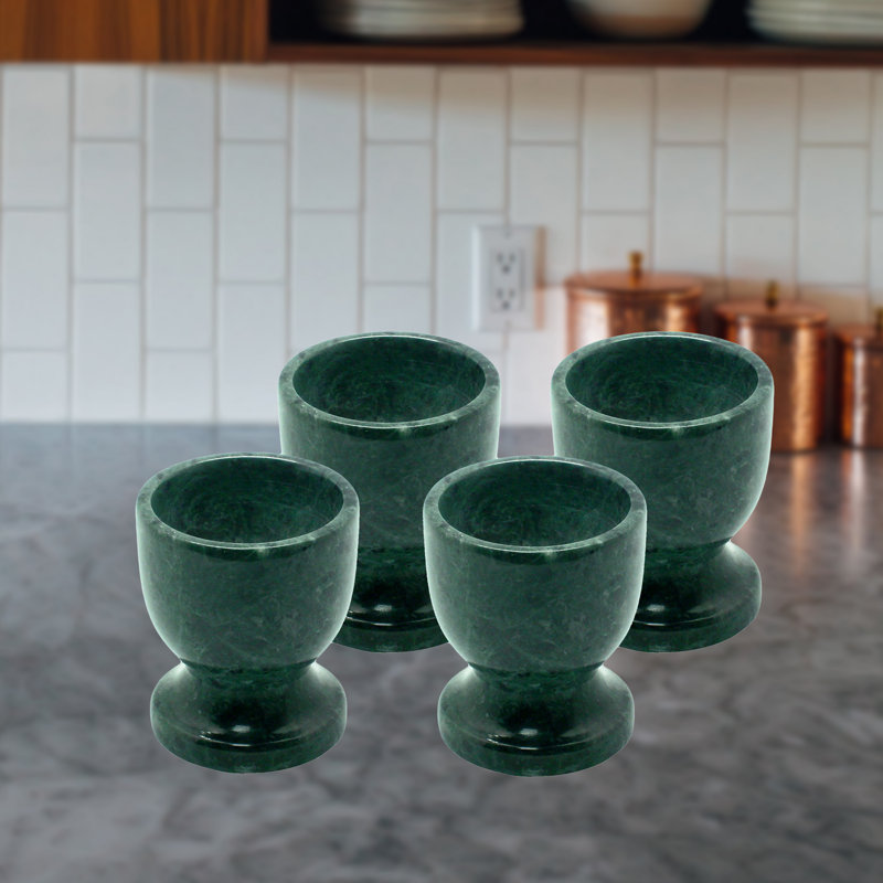 Tasse à oeuf en marbre naturel Virdi