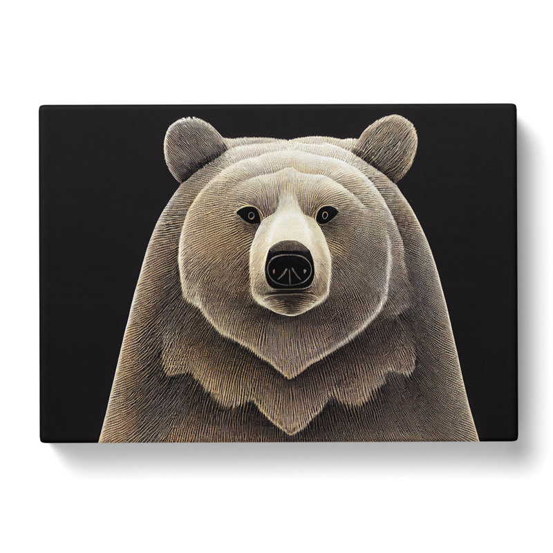 Enthralling Bear - Wrapped Canvas Print, 35cm H x 50cm W x 3cm D