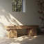 Keane Solid Wood Bench-1403115812