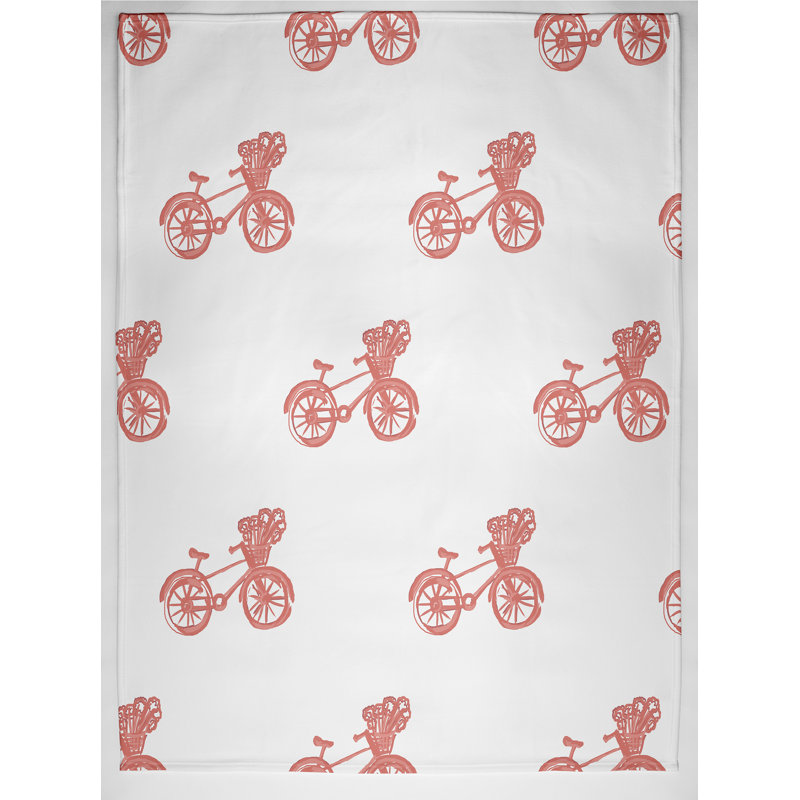 Ireland Plain Weave / Muslin Throw Blanket, Coral