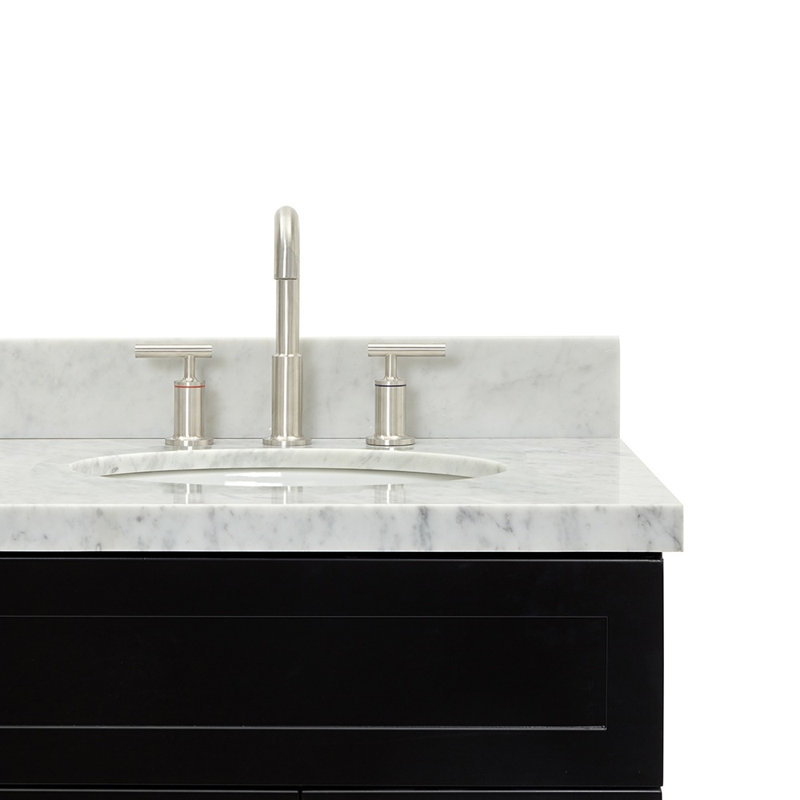 Ensemble de meuble-lavabo simple 37 po Abell, Noir