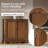 Desirat 30"H Traditional 2-Door Corner Cabinet with Adjustable Shelves-316256562