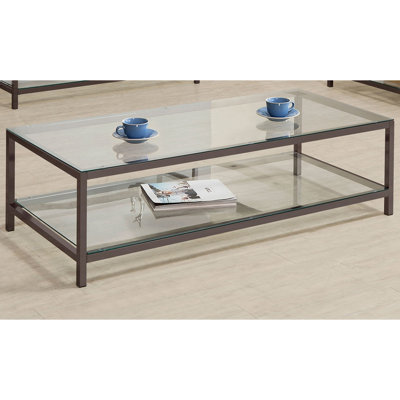 Black Nickel 1-shelf Coffee Table