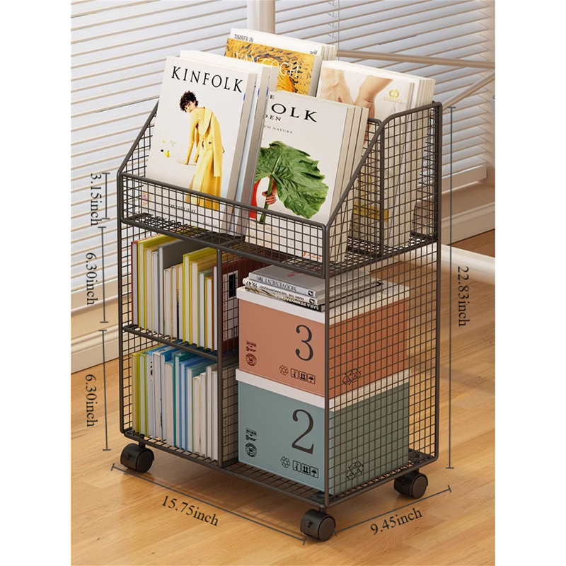 Alwin Metal File Organizer, Black