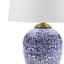 Lampe de table bleue en céramique