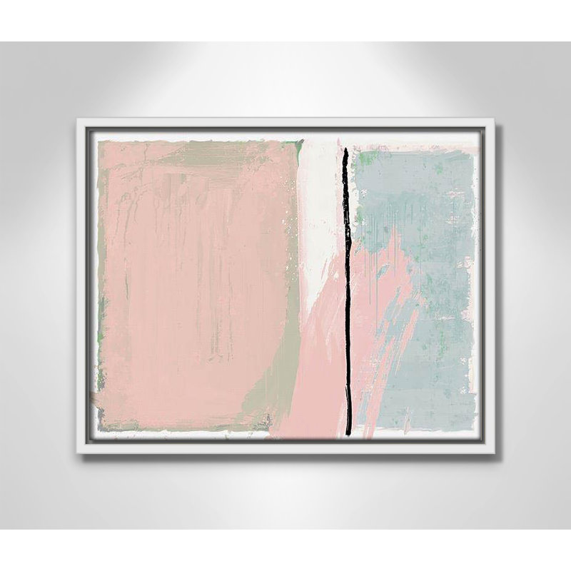 «Pastel Opulance Print» par Casa Fine Arts, Blanc, H 12,5 po x l 15,5 po x P 2 po