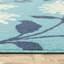 Tapis bleu / bleu marine Aganlane Blossoms-1130677500