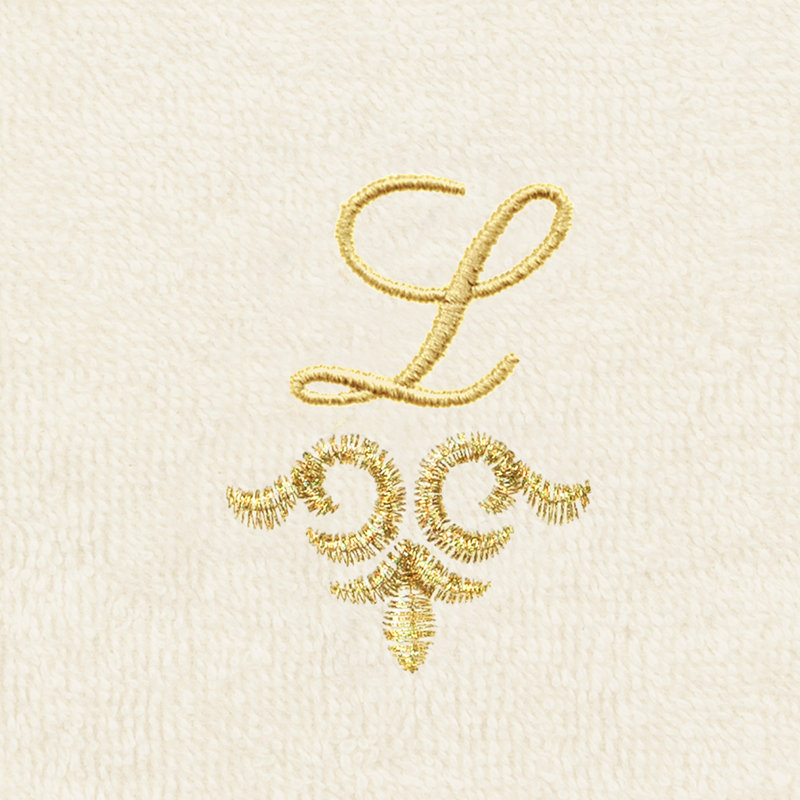 Ensemble de serviettes 100% lin Linica, Crème, Paquet de 2 débarbouillettes, L