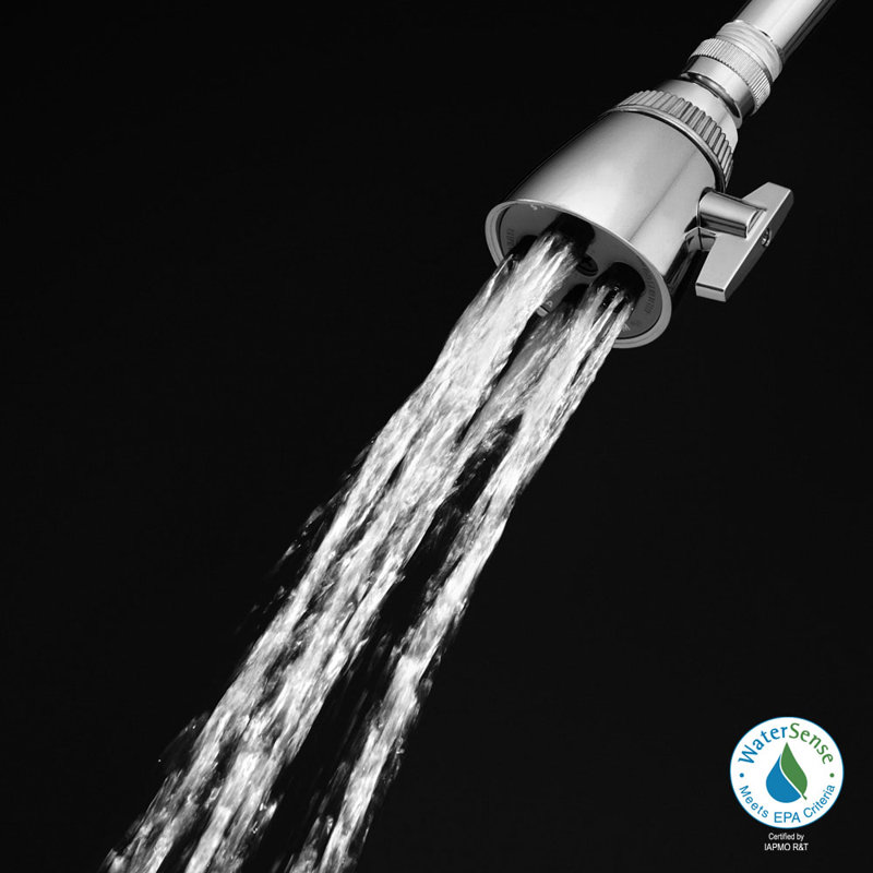 Pomme de douche multi-fonctions réglable anystream 1,5 gpm Classic, Chrome poli