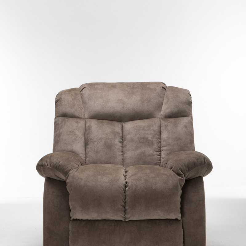 Fauteuil inclinable en tissu, Brun