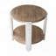 Table basse ronde à deux niveaux
