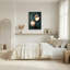 Ensemble de 1 tableau sur toile avec outils de calligraphie-129342399-129342401