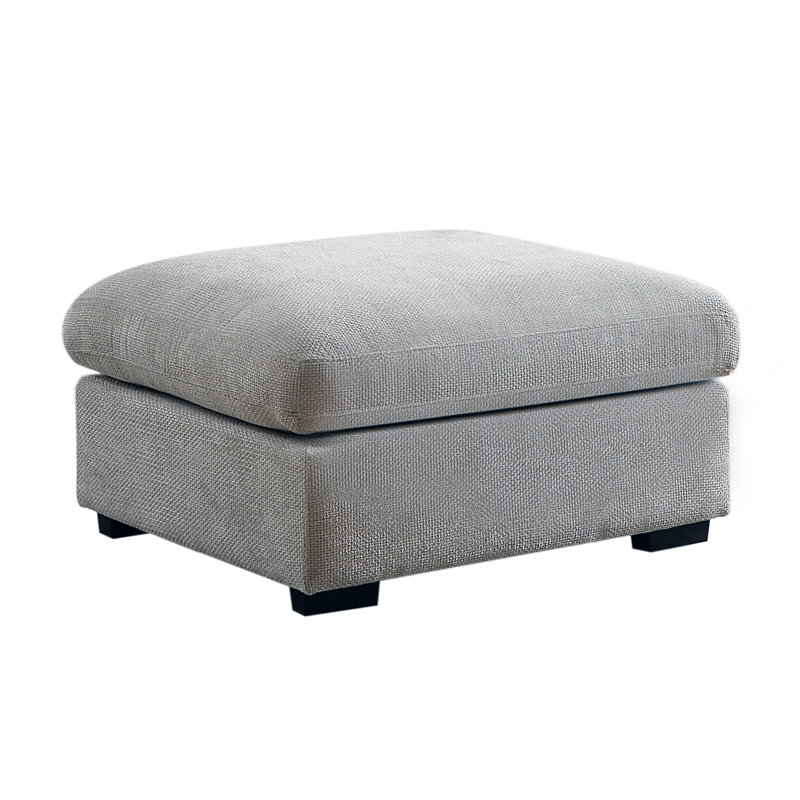 Oversized Ottoman For Sectional Sofa, Light Gray