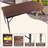 4Ft Rattan Folding Table For Indoor&Outdoor, Portable Foldable Table Rattan Plaited-1372600776