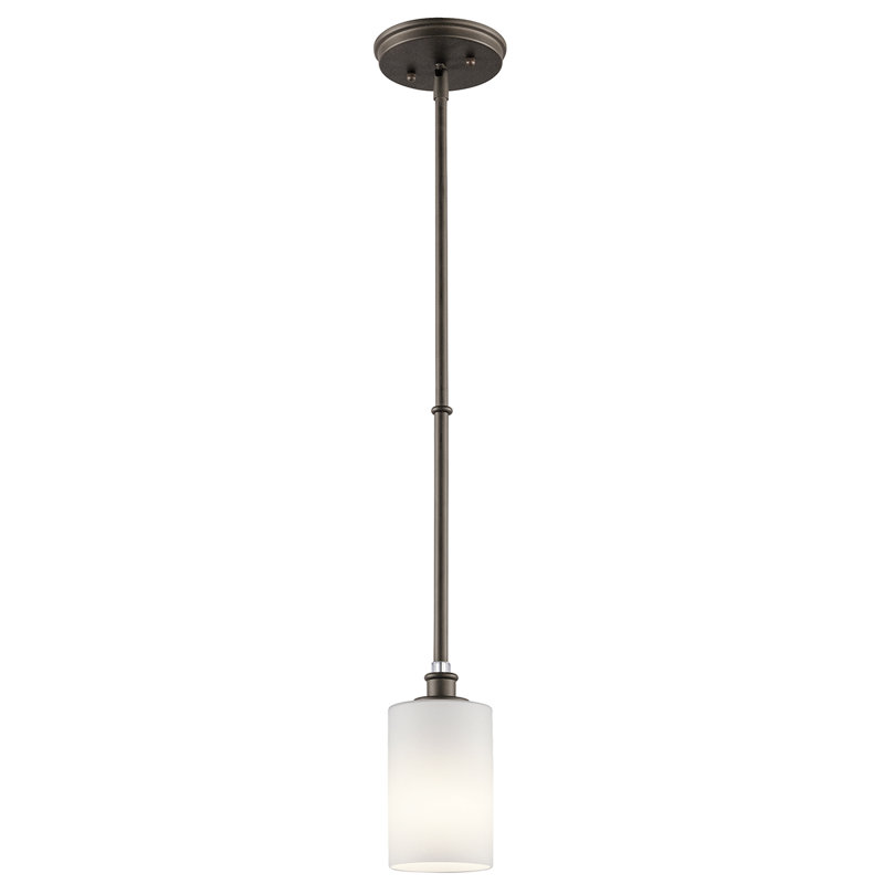 Luminaire suspendu cylindrique à 1 lumière Clara, Bronze vieilli
