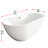 67 Inch Bathtub in Glossy White with Trim-105506490