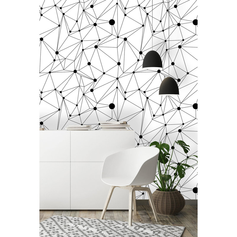 Fleming Removable Minimalistic Light 4.17' L x 25" W Peel and Stick Wallpaper Roll
