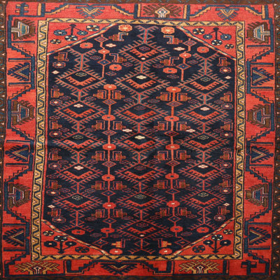 Tapis rouge / bleu Southwestern