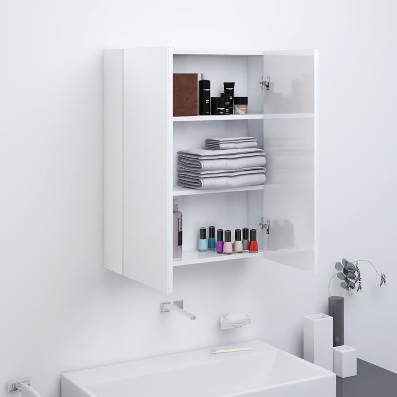 Guile Bathroom Cabinet, Shining White