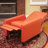 Recliner Push Back Chair For Elegant Home Décor Orange