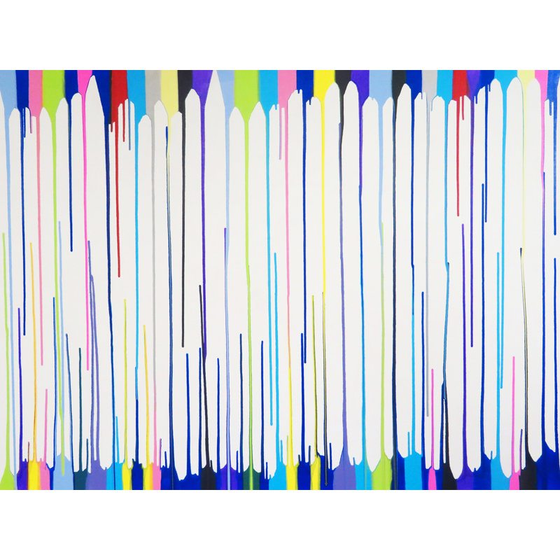 Blue Kiss Of Gravity by Drew Gaffney, Black Framed Paper, 17.25" H x 21.25" W